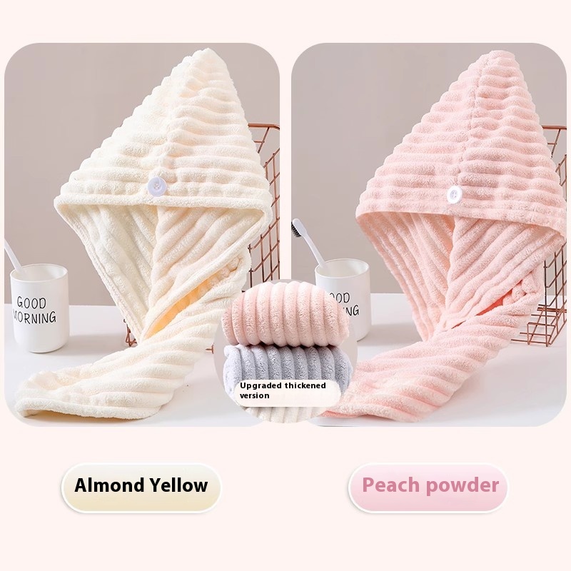 Candy Velvet Hair-drying Cap Thick Absorbent Headscarf - Image 10
