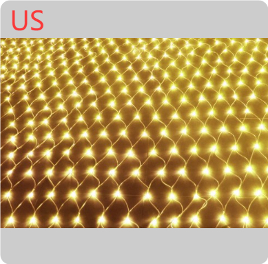 Christmas led lights string lights outdoor waterproof fishnet lights full of stars paved holiday lights wedding ins decorative lights - Image 2
