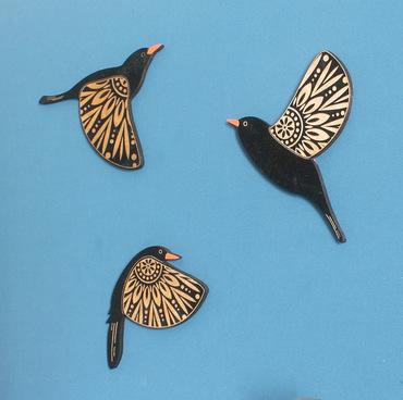 Wooden Flying Bird Wall Hanging Decoration Wall Pendant - Image 3