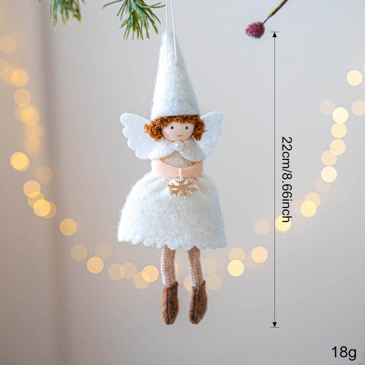 New Christmas Girl Angel Skirt Felt Pendant