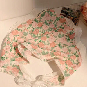 Lace and lace headscarf-pink floral-1 piece