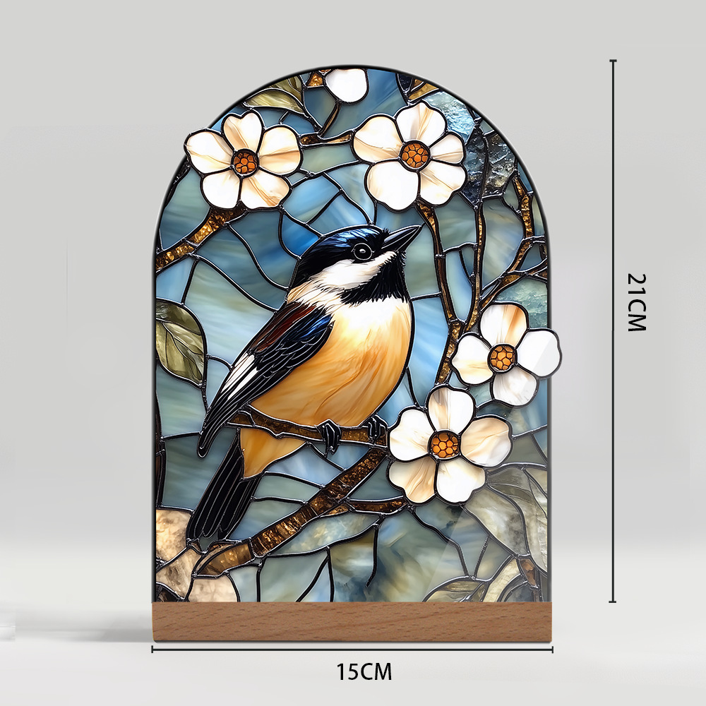 Plant Floral And Landscape Decorative Acrylic Ornaments With A Glass-like Texture - Image 2