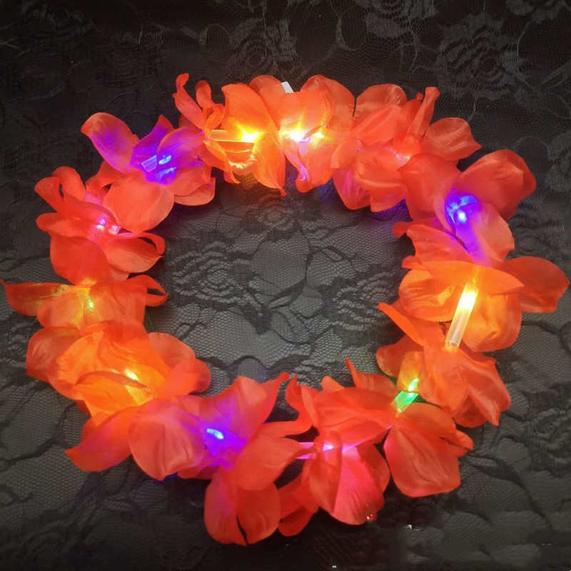 Handmade Polyester Luminous Hawaiian-style Colorful Garland - Image 7