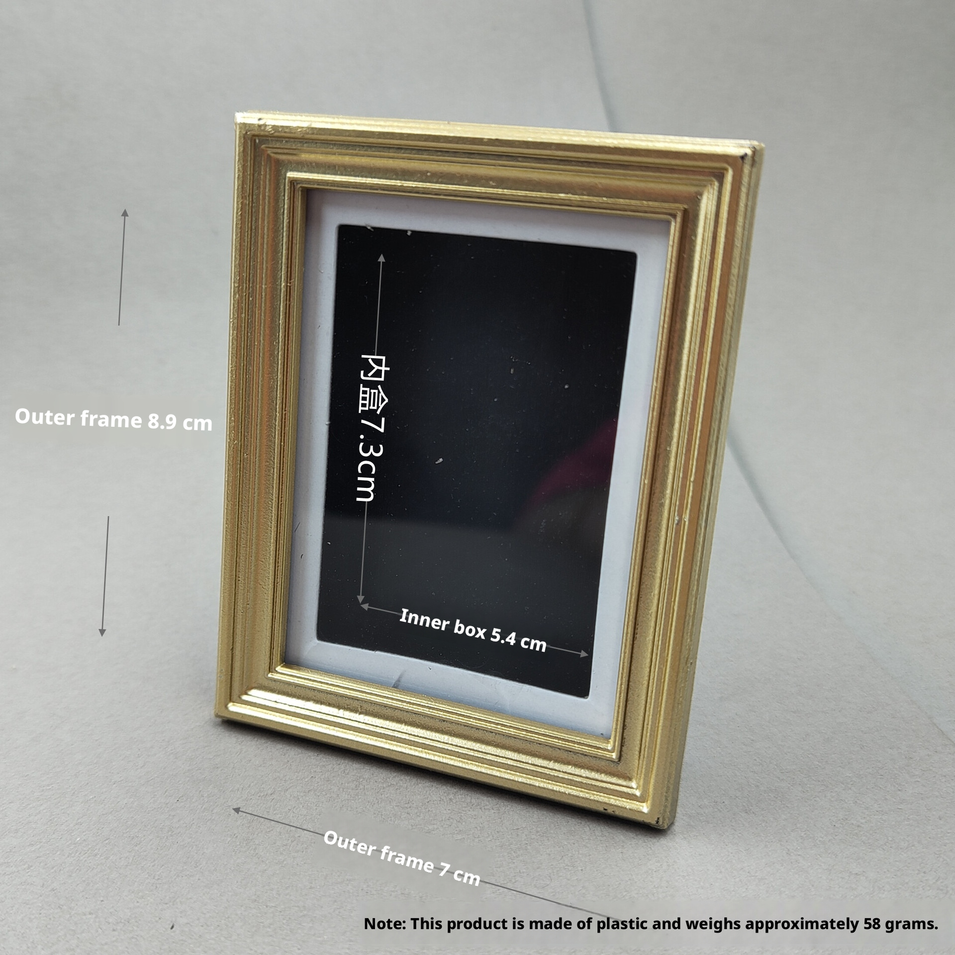 Photo frame refrigerator sticker-obtuse angle flower-black-9.1 * 11.8cm-1 piece - Image 15