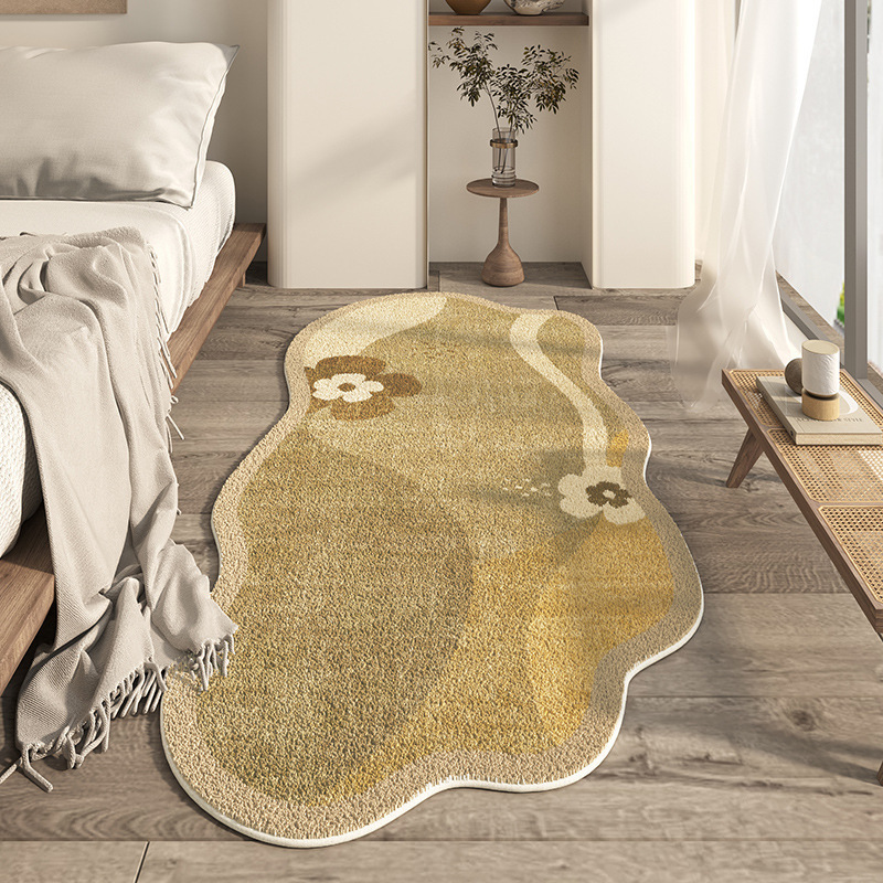 Japanese-style Household Bedroom Irregular-shaped Cashmere-look Modern Minimalist Floor Mat - Image 11