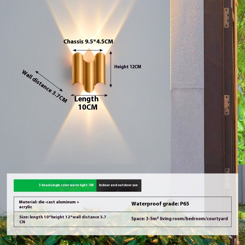 Modern Light Luxury Household Hallway Corridor And Aisle Garden Lamp