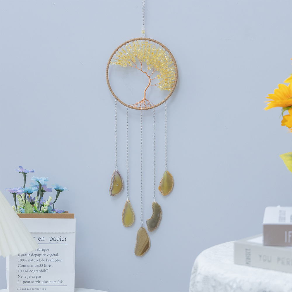 Natural Agate Crystal Crushed Stone Dream Catcher - Image 22