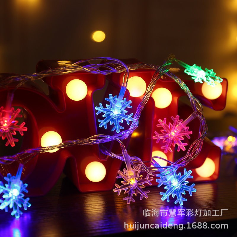 LED Snowflake Lighting Chain Solar Decorative Lamp - Image 3