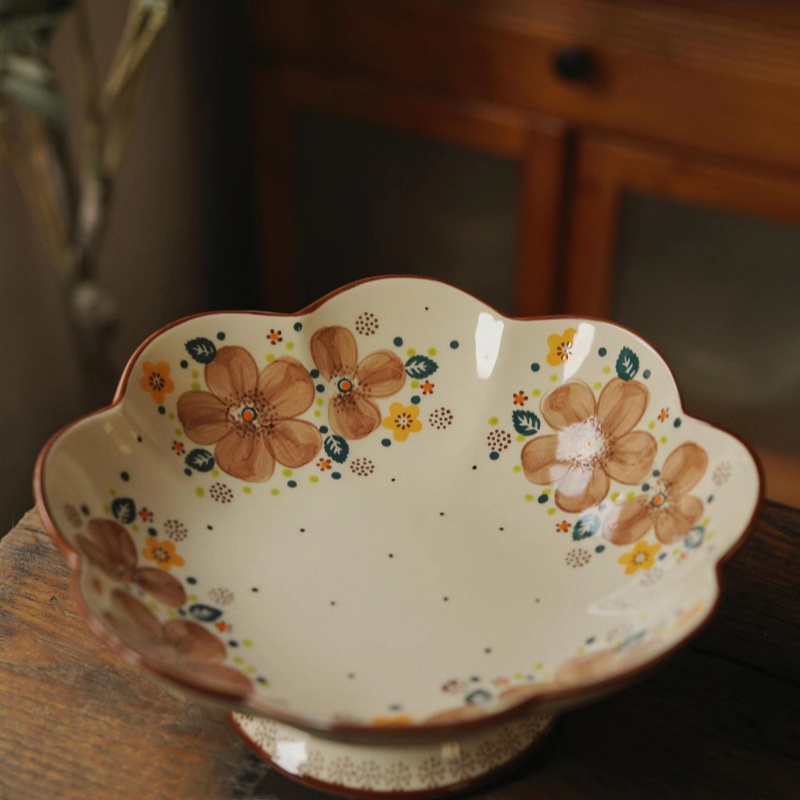 Hand-painted Household Cake Plate Small Vase Fruit Plate - Image 2