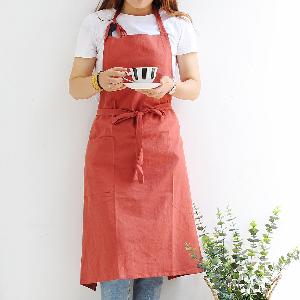 Polyester Cotton Overalls Art Flower Shop Baking Large Size Floral Nail Apron