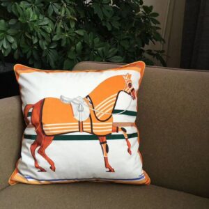 Super Soft Velvet Double Sided Printed Horse Head Pillow Case