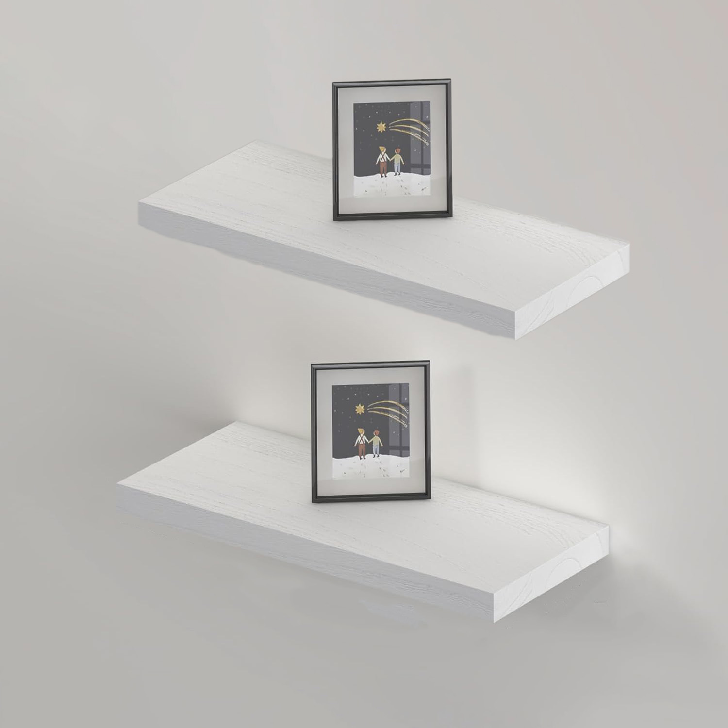 Single Column Partition Wall Mounted Double Tier Shelf - Image 4