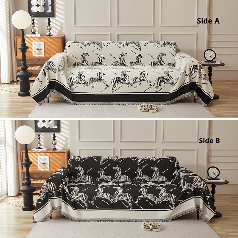 Chenille Sofa Towel Four Seasons Universal Simple Line Sofa Cover Cloth - Image 5