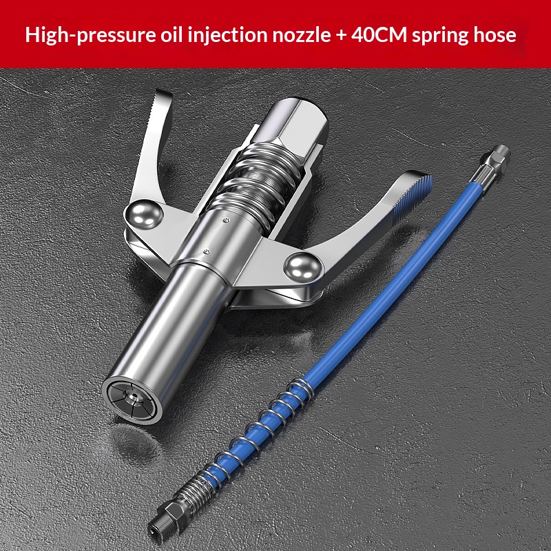 High-pressure Manual Butter Gun With A Nozzle-locking Clamp
