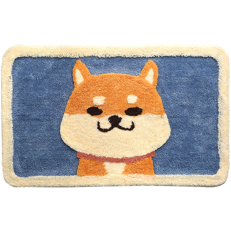 Flocked Home Doormat Bathroom Rug Absorbent Non-slip Mat Bedroom Foot Pad - Image 3