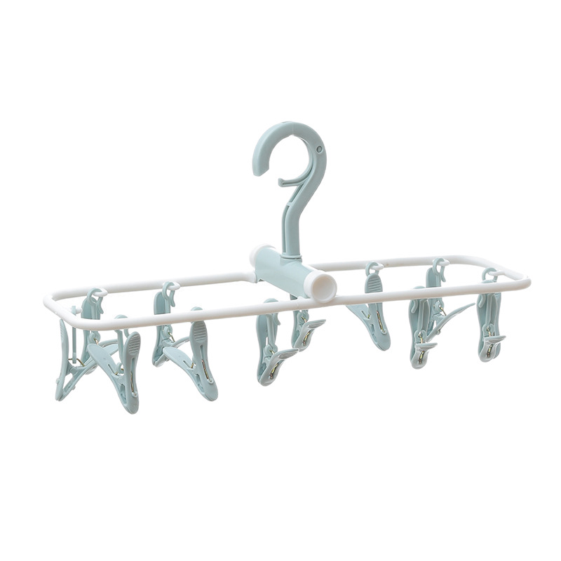 Multi-clamp Clothes Drying Rack Multi-functional And Foldable