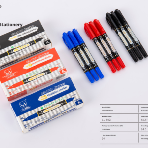 Double-ended hook marking pen-black-10 pieces