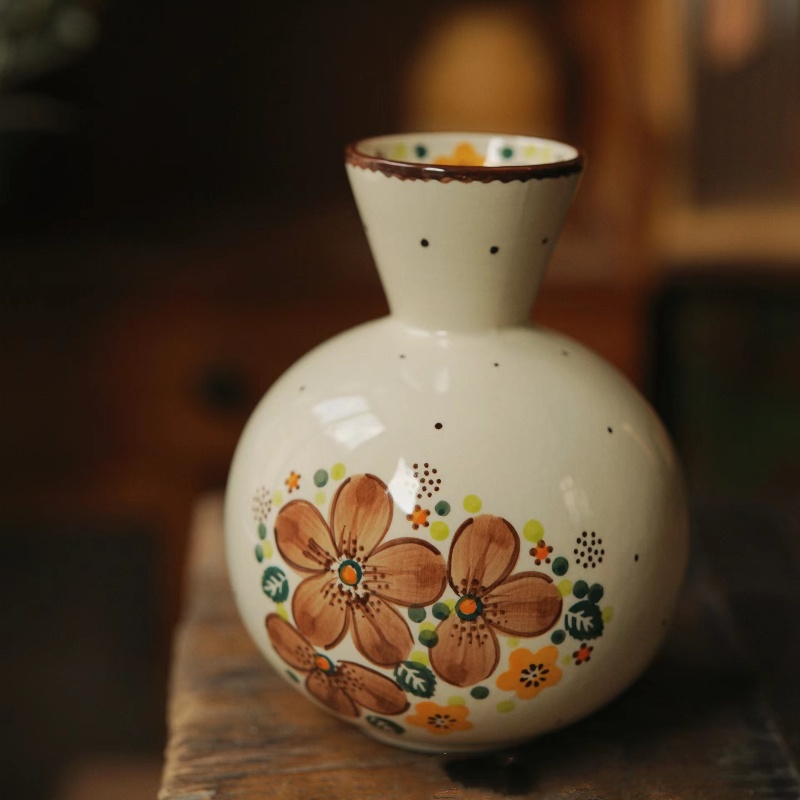 Hand-painted Household Cake Plate Small Vase Fruit Plate - Image 3