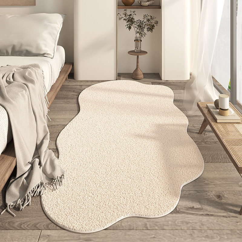 Japanese-style Household Bedroom Irregular-shaped Cashmere-look Modern Minimalist Floor Mat - Image 5