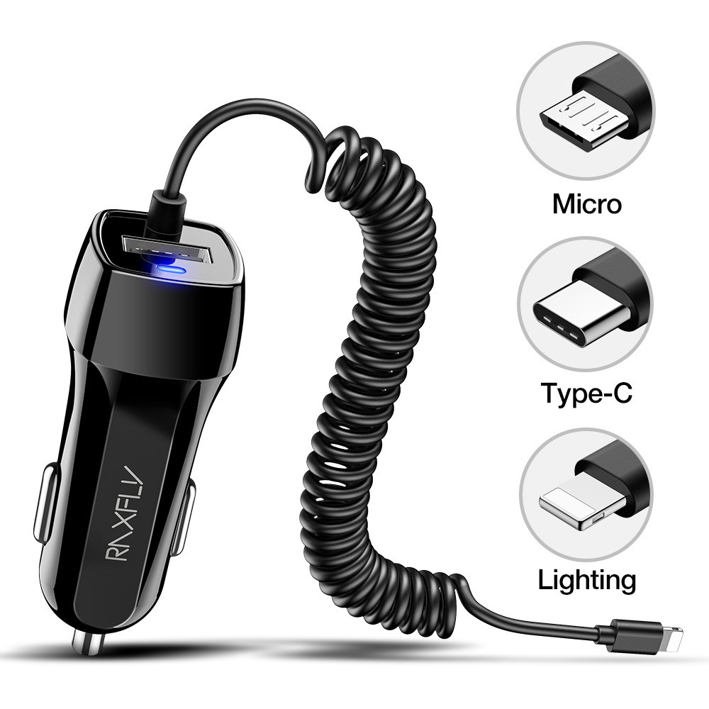 Spring Wire USB Belt For Micro Dual Charger