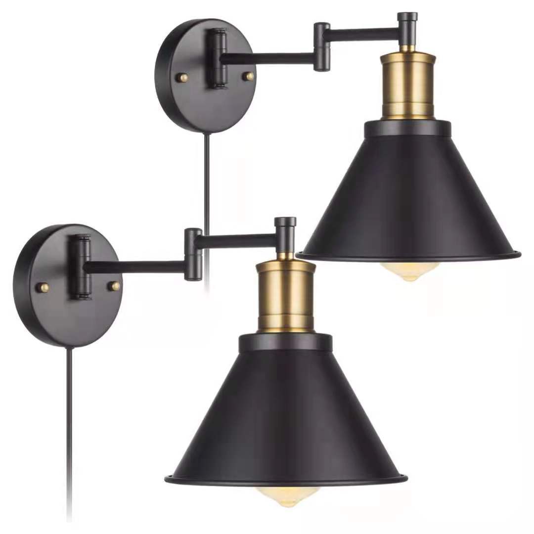 Articulating American-style Foldable Swivel Bedsidereading Room Vanity Mirror Light