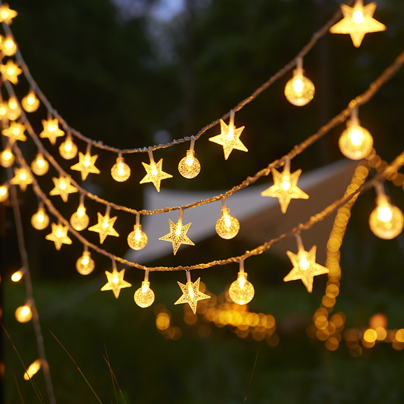Christmas LED Solar-Powered Patio Light String - Image 7