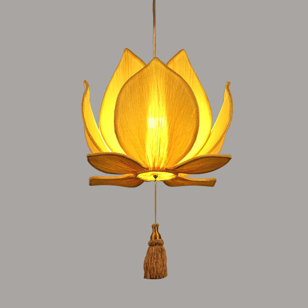 Chandelier Lotus New Art Antique Tea House Lantern Lamp Restaurant Ideas Cloth Room Style Lotus