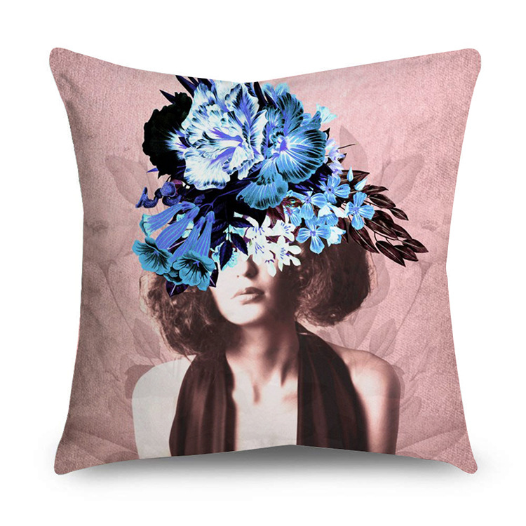 Rose Gold Polyester Pillow Cover Black Gold Element Cushion Throw Pillowcase - Image 30
