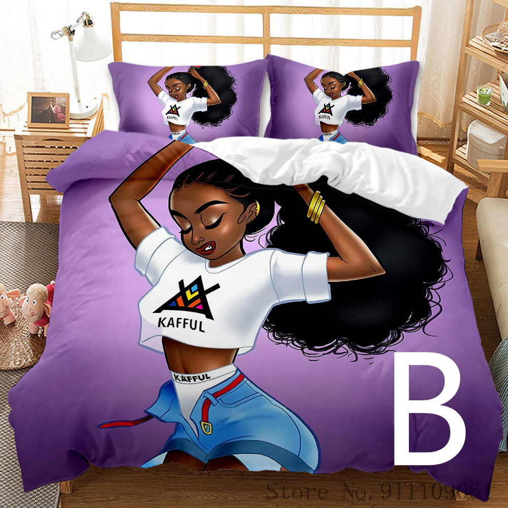 African Girl Bedding Set Children Bedroom Decoration - Image 2