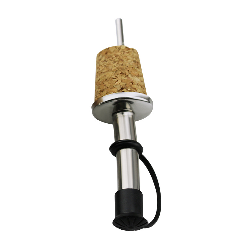 Stainless Steel Oil Bottle Stopper Cork With Small Tube - Image 2