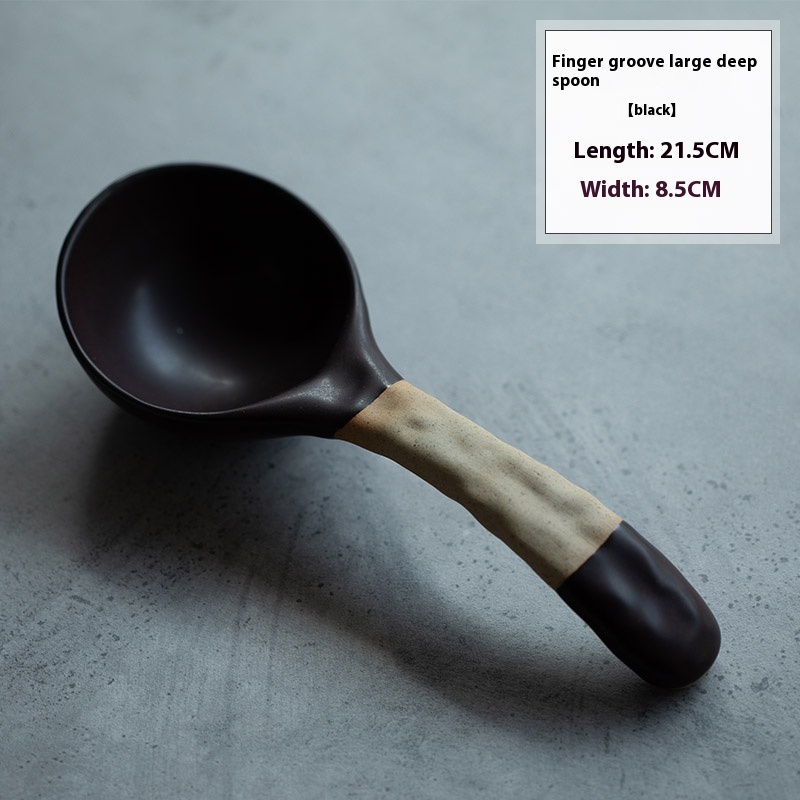 Stoneware Soup Spoon Household Coffee Spoon - Image 3