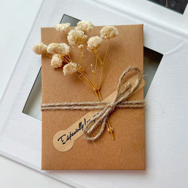 Starry Sky Dried Flower Handwritten Thank You Greeting Card - Image 14