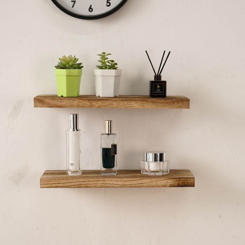 Single Column Partition Wall Mounted Double Tier Shelf