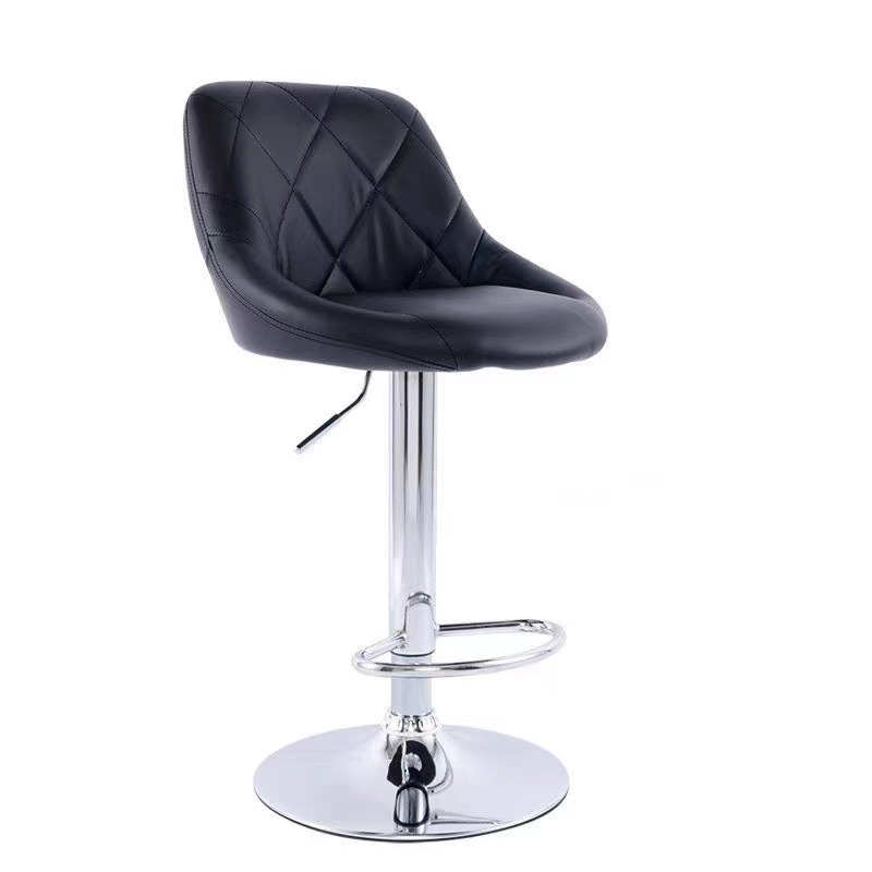Modern Minimalist Bar Stool High-leg Stool Home Backrest Wine