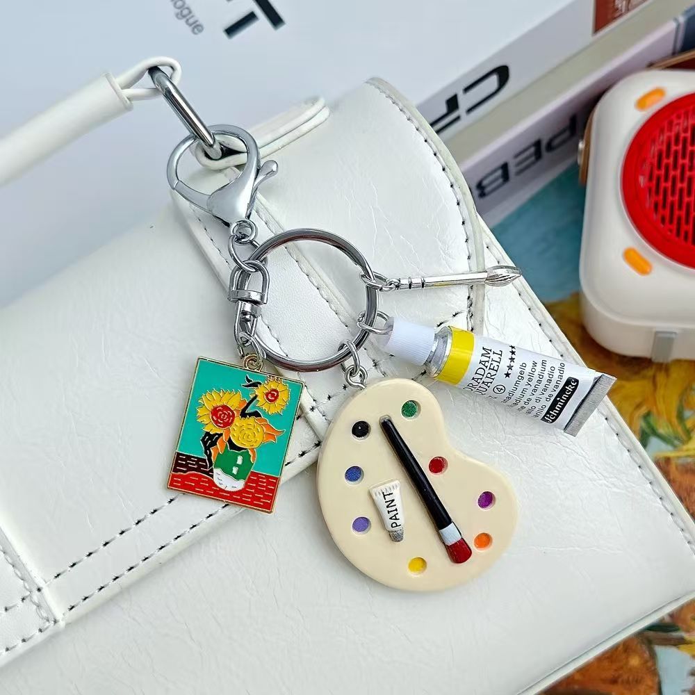 Q-version Drawing Board Paint Palette Bag Charm - Image 2