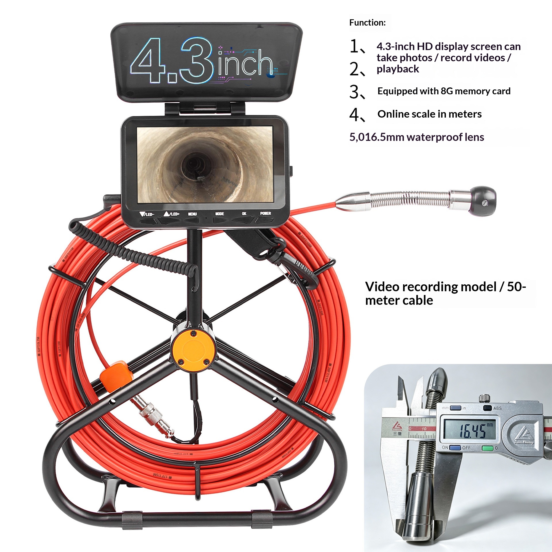 Pipeline Camera Industrial High-definition Endoscope
