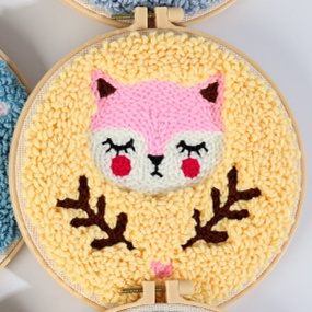 Handmade Embroidery Material Package Needle Children Beginners Stamp String Art Decoration - Image 12