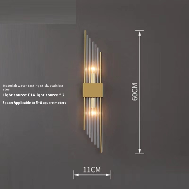 Crystal Wall Lamp Living Room Background Wall Stairs Aisle Light - Image 6