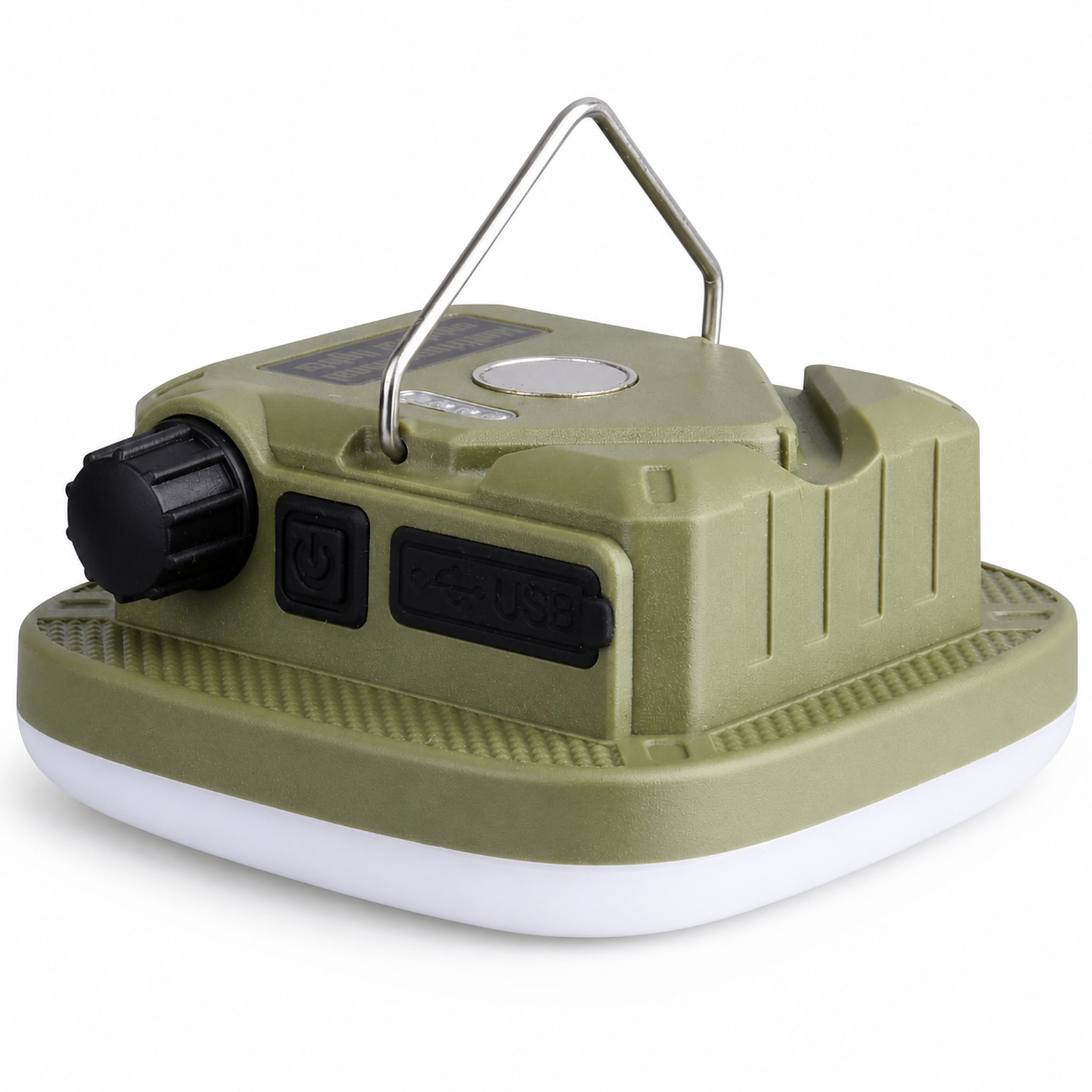 Rechargeable Magnetic Battery Display Power Bank Function LED Camping Lantern D83 1 Yellow 2300LM Light
