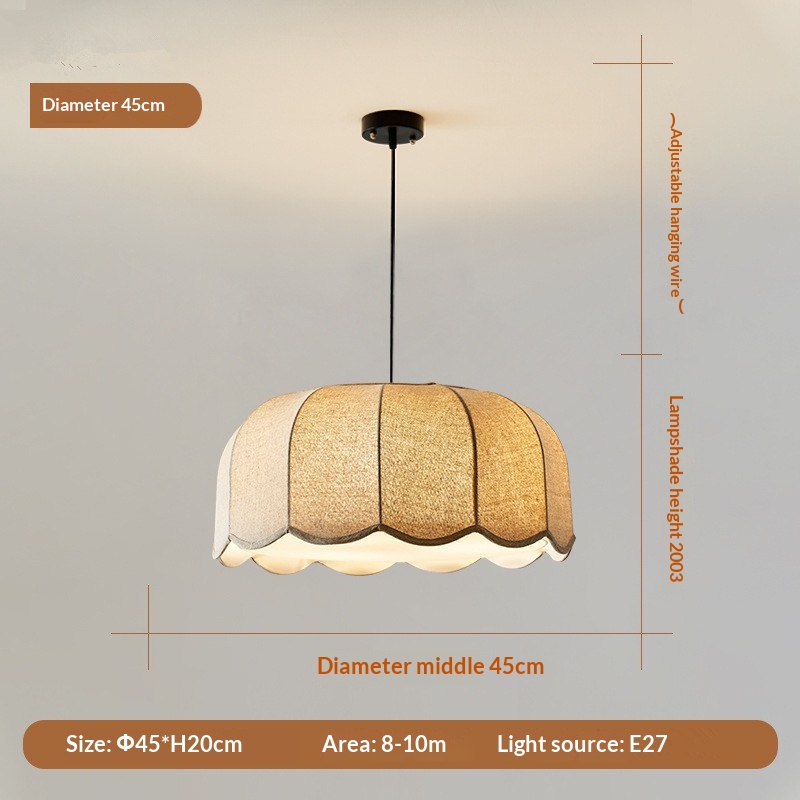 Retro Dining Room And Living Room Lighting A Jute Pendant Lamp