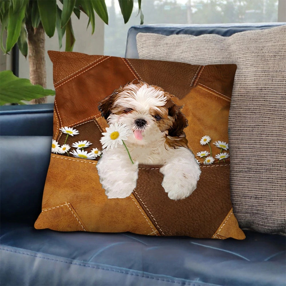Personality Fashion 3D Digital Cartoon Cute Dog Printing Office Lunch Break Pillow