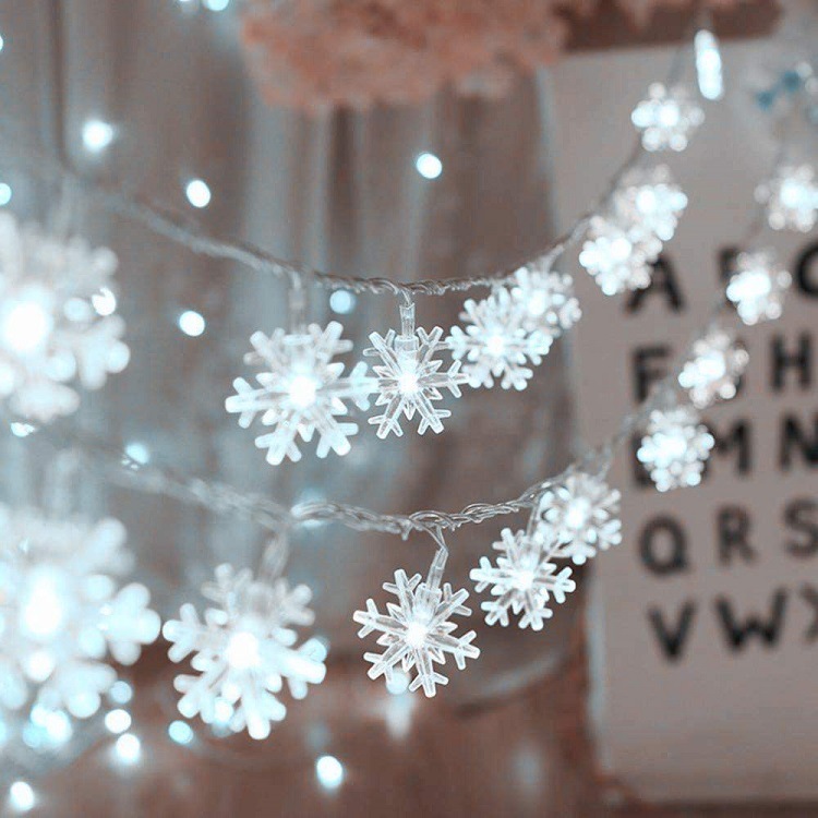 LED Snowflake Lighting Chain Solar Decorative Lamp - Image 2