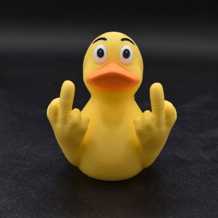 Resin Crafts Cute Salute Duck Garden Decoration